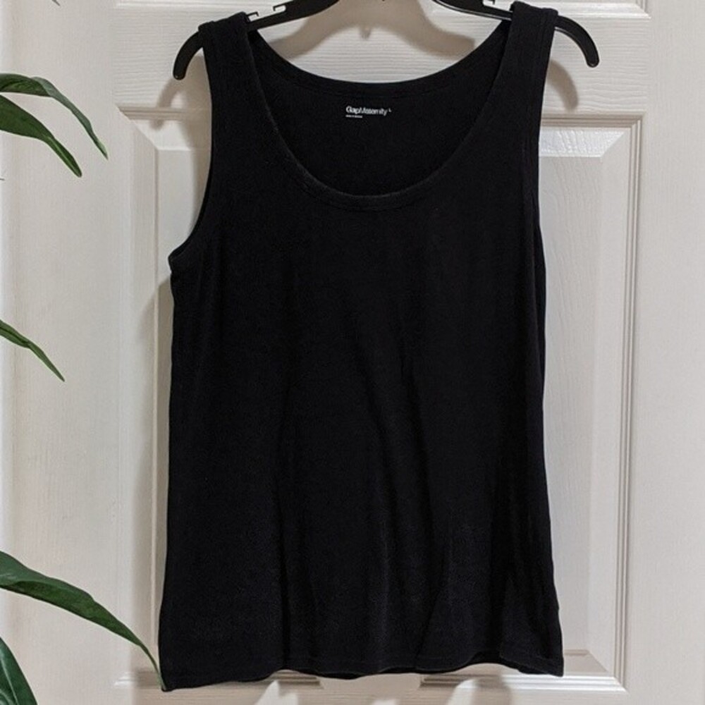 Gap Black Maternity Tank Top Size Large